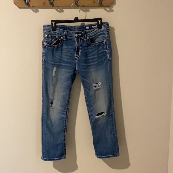 Miss Me Jeans Sz 27 Boyfriend Capri - Picture 4 of 6